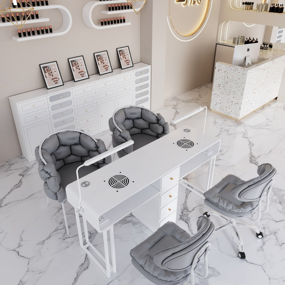 Cute popular scandinavian makeup stool bedroom backrest chair light luxury ins style modern minimalist nail salon