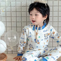 Kids' thermal underwear set - baby pure cotton class a warm innerwear for boys and girls - autumn and winter home wear pajamas