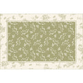 Removable and washable carpet living room new arrival green french cream style machine washable double layer carpet large area full floor mat