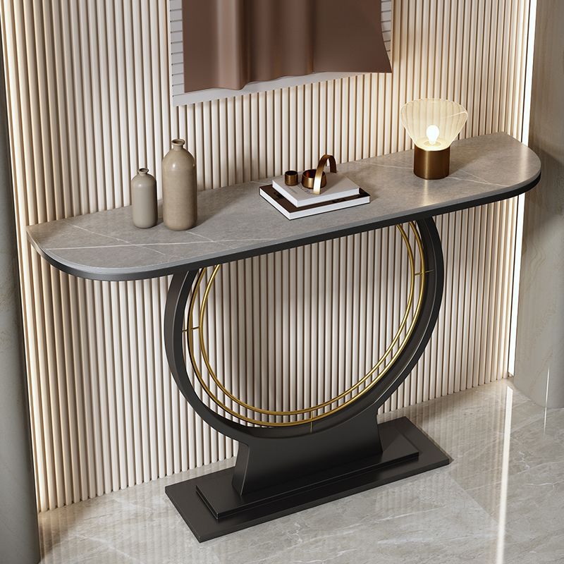 Accessible luxury bench narrow table slate console table entrance cabinet new chinoiserie bench entrance console table table against the wall semicircle