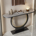 Accessible luxury bench narrow table slate console table entrance cabinet new chinoiserie bench entrance console table table against the wall semicircle