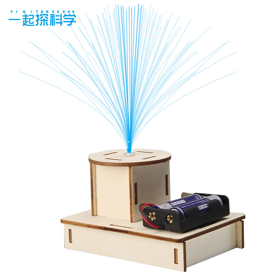 Science and technology small production invention primary school students scientific experiment stem manual work material package colorful fiber optic lamp
