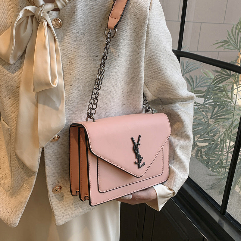 Classic foreign trade small square bag women's bag new fashion versatile chic minimalist shoulder bag chain crossbody bag high-end feel