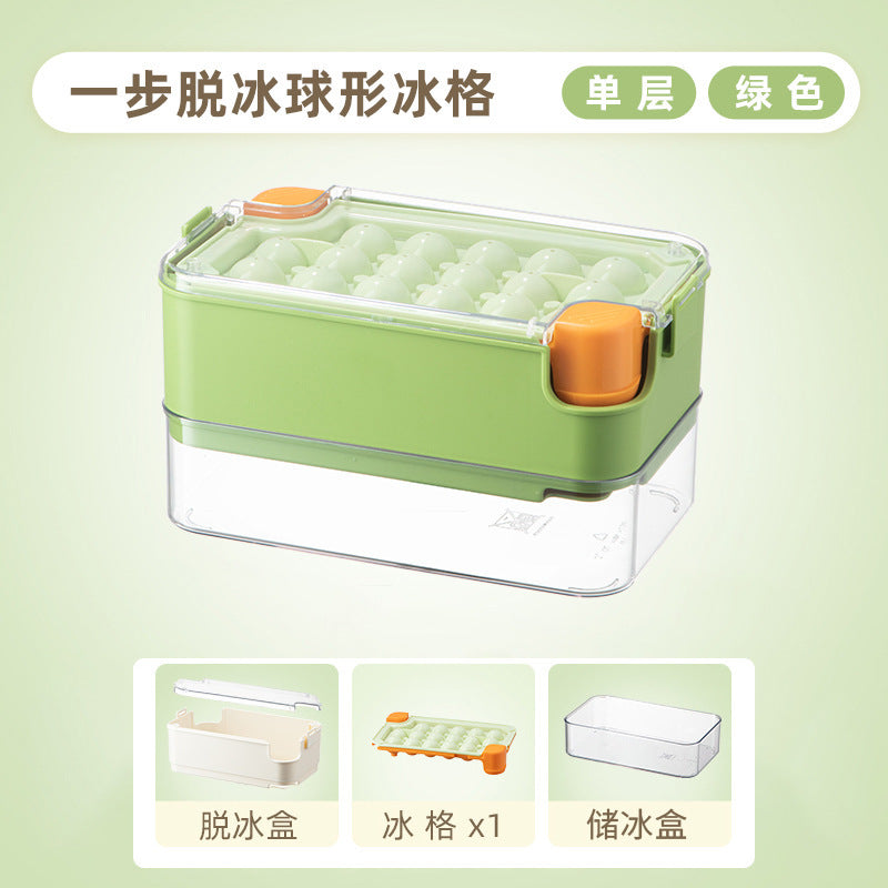 Ice grid mold with lid ice storage press ice box food grade ice cube mold easy demoulding large capacity ice storage box