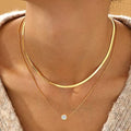 Amazon cross-border new fashion cross heart coin zircon pendant multi-layer necklace jewelry trendy women's style