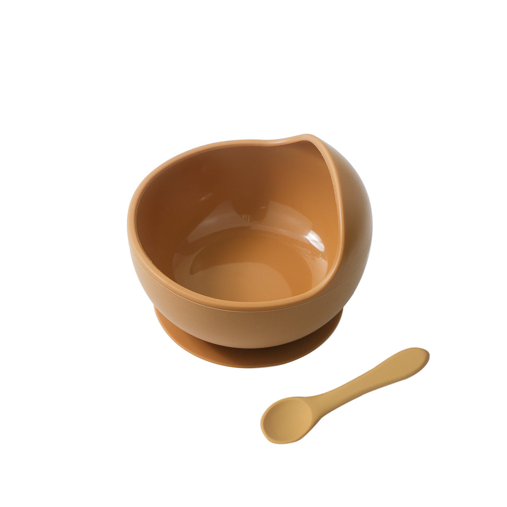 Baby silicone bowl kids' tableware food supplement bowl suction bowl maternity and infant supplies silicone plate cross-border hot seller