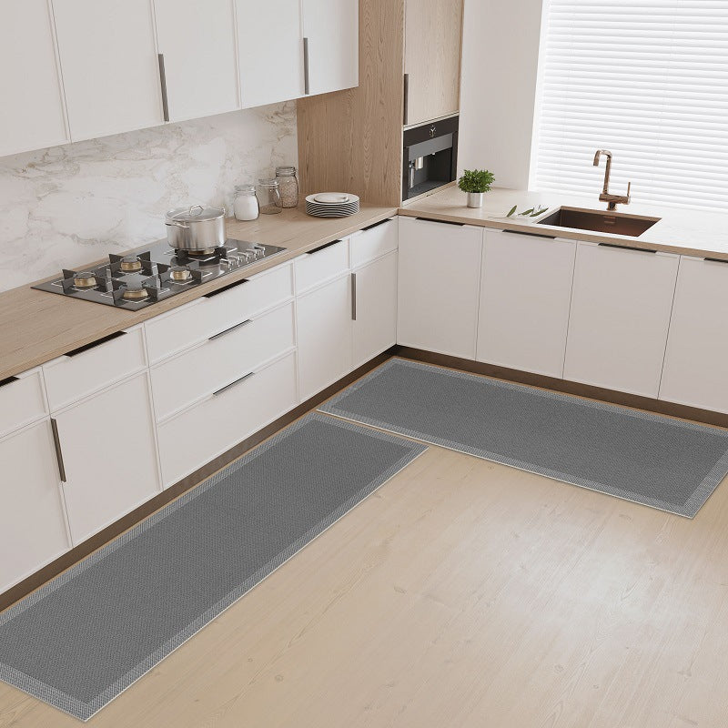 For homekitchen floor mat non-slip oil-proof wipeable no-wash for home stain-resistant waterproof door mat absorbent floor mat