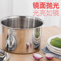 304 stainless steel oil basin deepened and thickened with cover kitchen egg basin large soup basin and washbasin seasoning basin flavor cup basin
