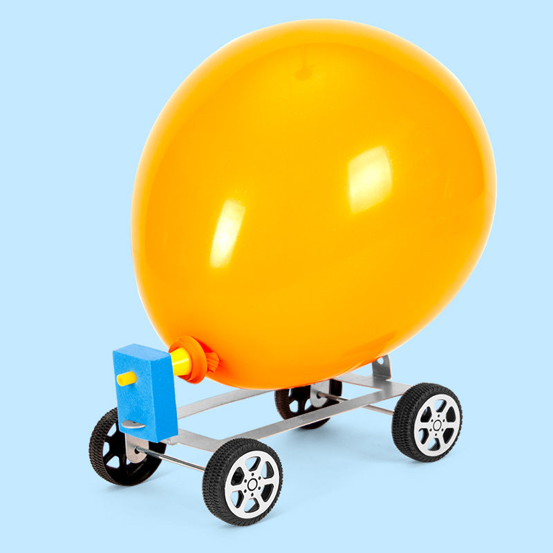 Science experiment DIY recoil trolley educational toys aerodynamic technology small production steam children's materials