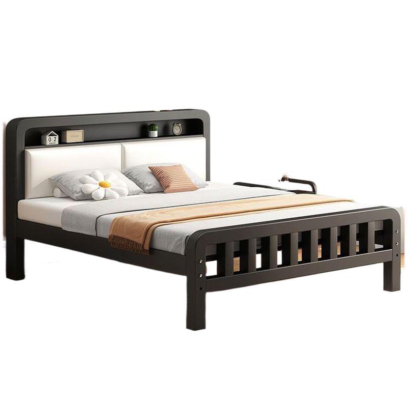 Extra thick iron frame bed carbon steel bed rental house assembled iron bed bold dormitory iron bed bedroom simple bed big sale