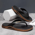 Trendy new flip-flops for men, summer slippers, korean style outdoor anti-slip thong sandals, beach shoes wholesale
