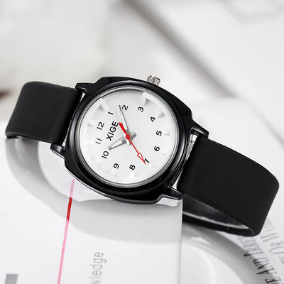 New korean style trendy waterproof watch - student, men's & women's ins college style retro literary couple quartz watch