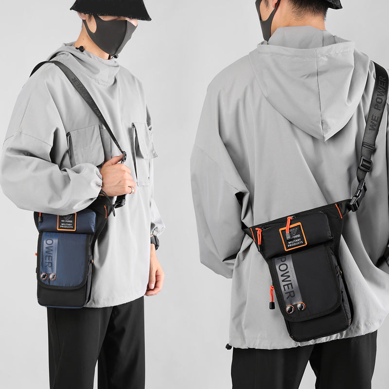 Cross-border new cycling leg bag outdoor sports close-fitting fanny pack casual men's breast bag large capacity shoulder messenger bag