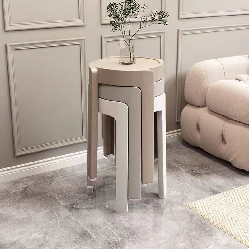 Thickened plastic stoolfor home stackable dining table bench long sitting comfortable chair windmill stool plastic round stool