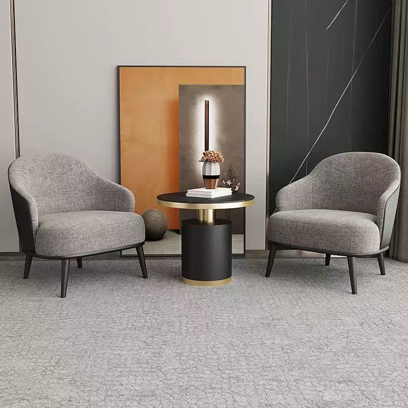 Customized hotel sofa light luxury business club office negotiation sofa table and chair combination guest leisure reception sofa