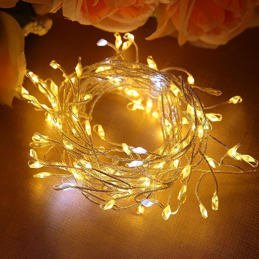 Cross-border copper wire firecracker light string, cake gift box packaging lantern string, Christmas romantic decoration flashing light string