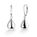 aliexpress hot-selling teardrop electroplated silver earrings for women - wholesale