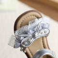 Summer new arrivals: korean style girls' bow-tie princess shoes - stylish open-toe sandals for big kids and toddlers