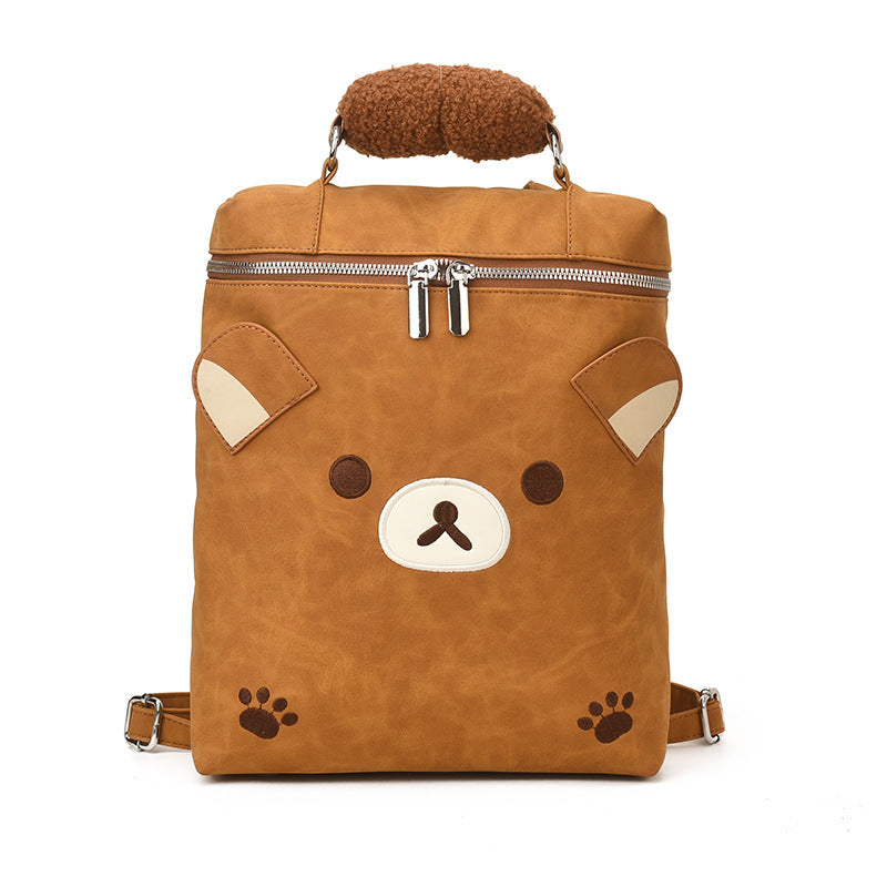 Cartoon cute bear backpack - women's trendy new arrival - large capacity 2026 new handbag backpack - dropshipping available