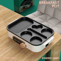 Xianke frying and baking machine, multi-functional multi-hole breakfast machine, fried eggs, barbecue and sausage all-in-one multi-purpose non-stick pan