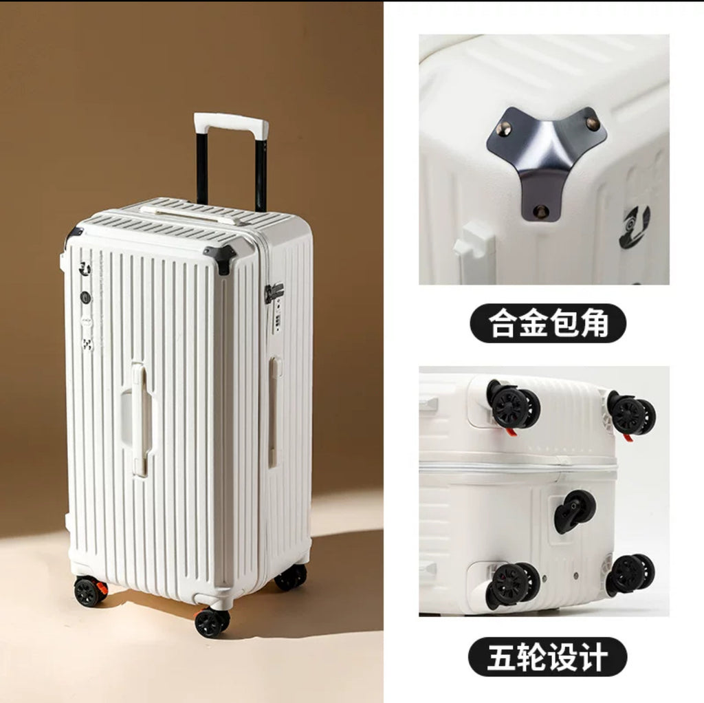 Luggage female student new five-wheel large capacity strong practical trolley case suitcase password case spot wholesale