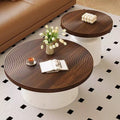 Round coffee table living room  new home light luxury high-end carbon steel small coffee table modern minimalist small apartment