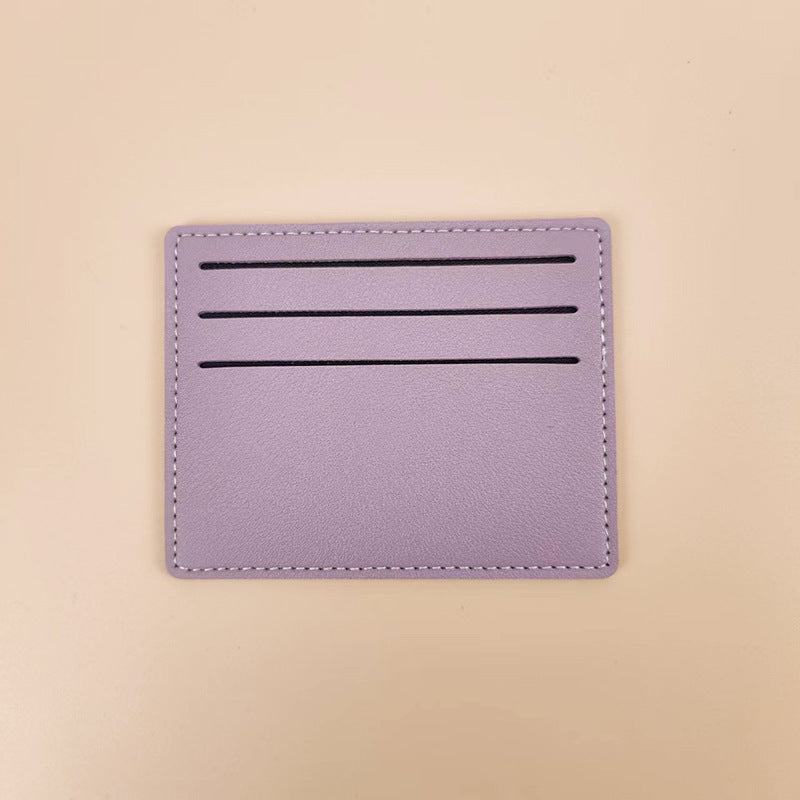 Simple women's short card bag, bank card, credit card, certificate storage card holder.