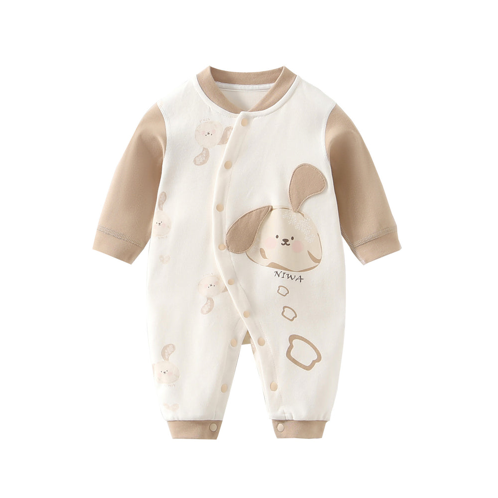Babibele baby clothes long sleeves jumpsuit spring & fall pure cotton khaki rompers baby new arrival autumn clothes outwear