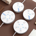 Multi-function round socket power strip with independent switches, fast charging usb ports, panel design, multi-outlet power strip, and long cord