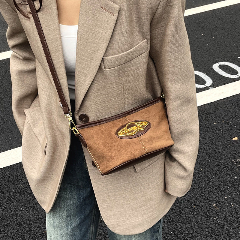 Autum frosted retro crossbody bag is super popular this year, hourglass bag, trendycasualwork clothing bag, niche styleeasiest for match shoulder bag