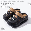 2025 new women's wedge platform clogs - summer outdoor wear, thick sole, two-wear style, chunky heel, non-slip beach sandals & slippers