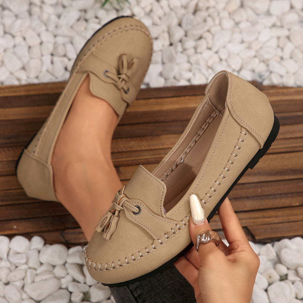 plus size loafers independent station hot spring autumnew arrivalexport women's one-leg tassel flatsflats