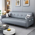 Fabric sofa for small apartments, rental properties - minimalist modern tech fabric multifunctional foldable sofa bed (2-in-1)