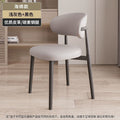 Wrought iron minimalist dining chair - home dining stool, restaurant backrest chair, light luxury design, high-end casual chair, makeup chair