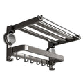 Suction cup towel rack bathroom punch-free towel bar bathroom storage rack bath towel rack all-in-one hanging rod shower storage