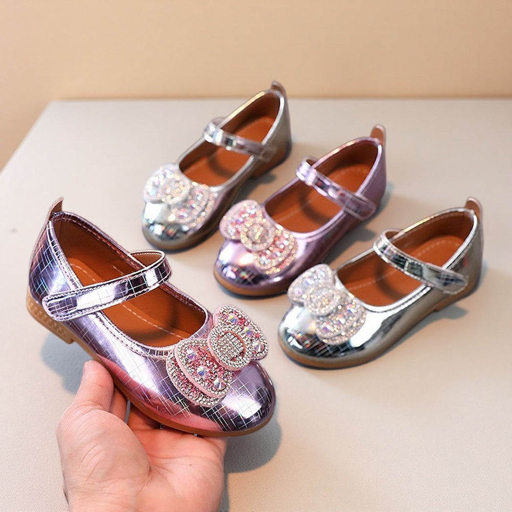 autumn new girls' princess shoes - soft sole, cute bowknot, toddler & little girl's single shoes, princess style