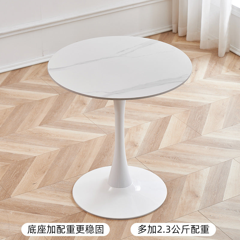 Round coffee table living room home tulip casual reception negotiation small round table casual balcony small tea table and chair combination