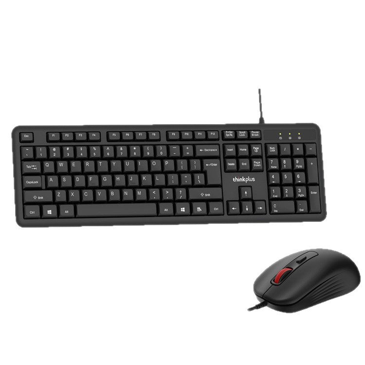 Lenovo thinkplus km120pro wired keyboard and mouse set desktop laptop keyboard and mouse universal