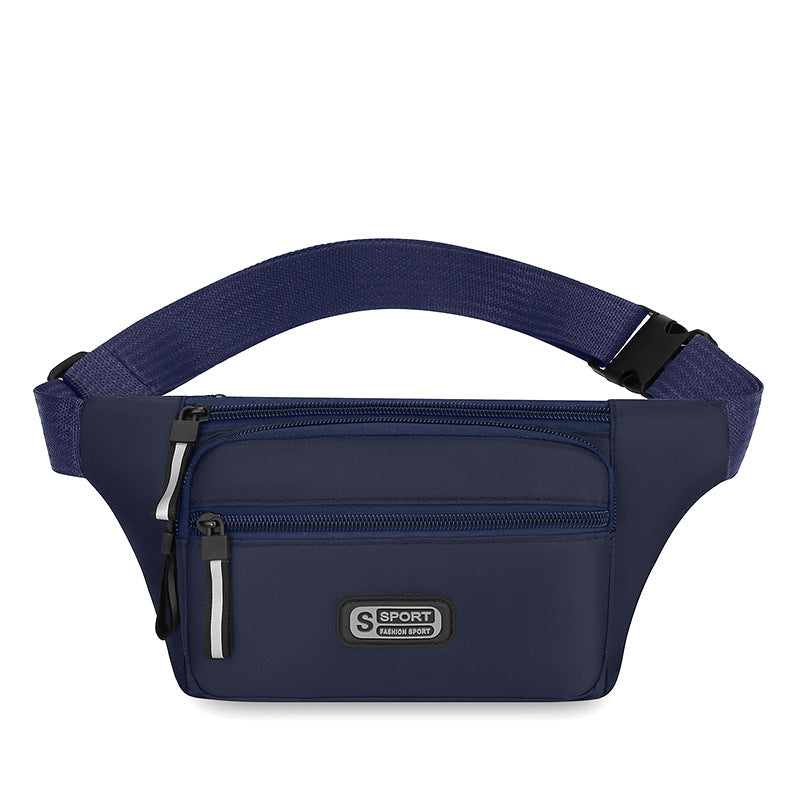 New multi-functional men's and women's sports fanny pack portable cashier business chest bag commuting simple shoulder messenger bag