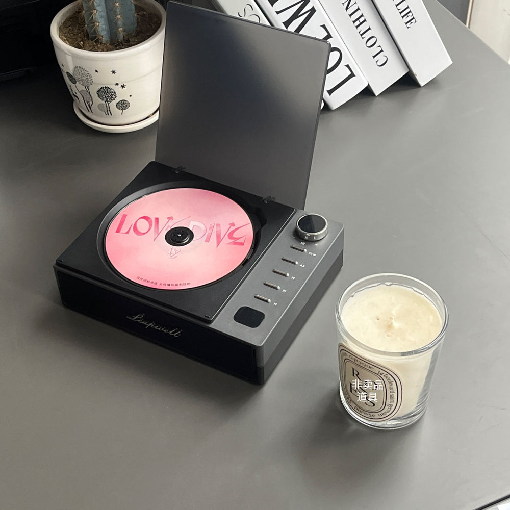 Portable cd player multifunctional all-in-one bluetooth speaker cd album gift player high-fidelity sound stylish goodies