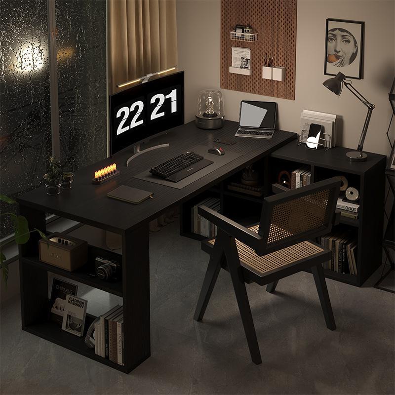 Corner desk bookshelf all-in-one desk l-shaped computer desk student home writing desk corner office desk bedroom desk