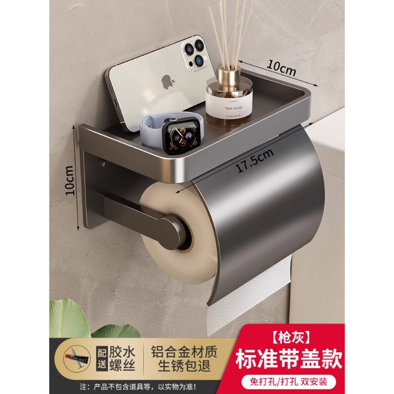 No punching toilet toilet carton wall-mounted toilet pumping carton bathroom toilet paper holder toilet roll paper rack