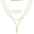 Layered paperclip figaro chain multi-layer necklace set - chic punk style women's jewelry - affordable luxury niche design