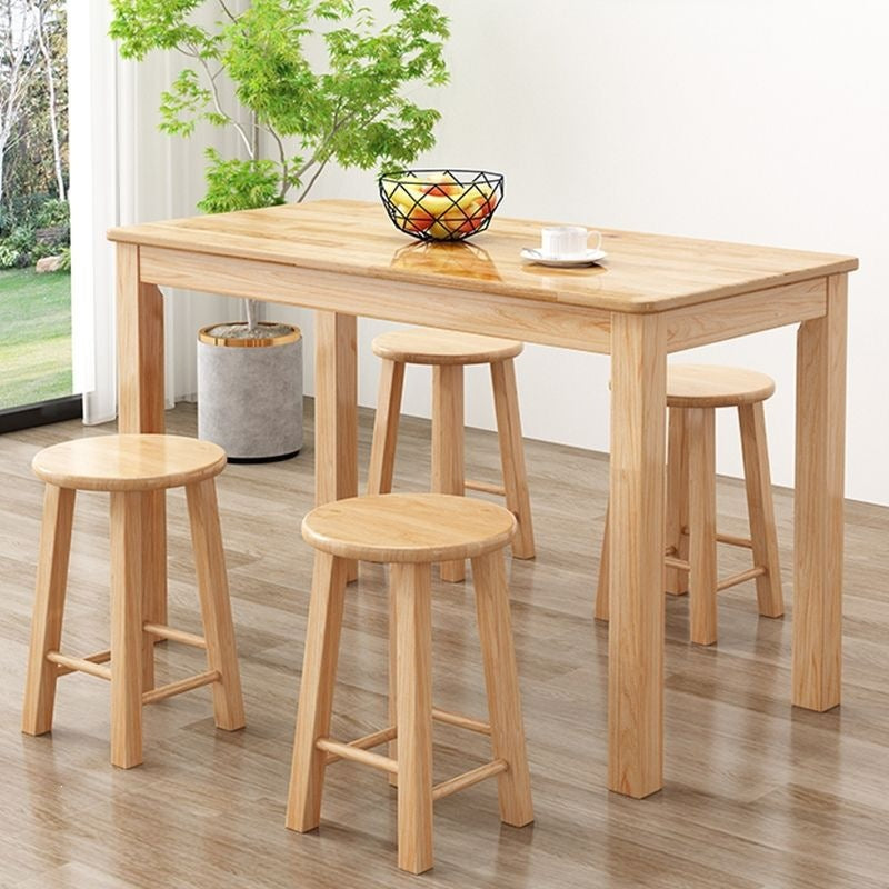 Solid wood dining table, fast food table and chairs, noodle restaurant dining table and chairs, rectangular table, square dining table, food stall, snack bar dining table