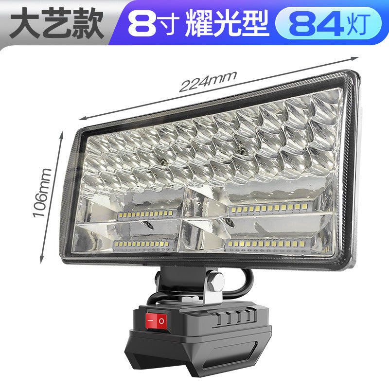 Cross-border rechargeable lighting universal lithium battery work light outdoor LED auto repair fishing emergency lighting