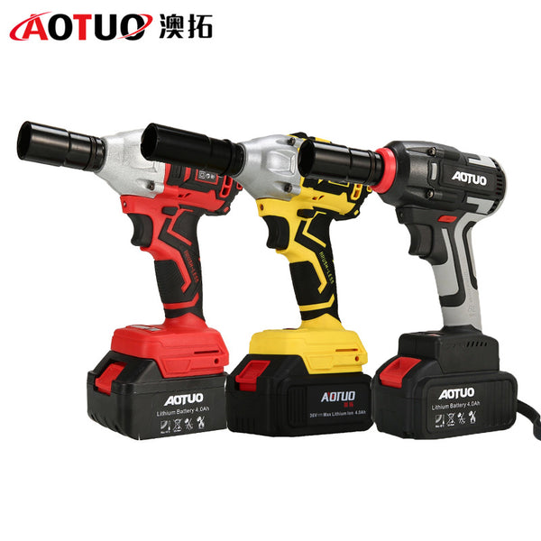 Rechargeable lithium battery wrench high torque car tire installation scaffolding wind cannon, impact electric wrench wholesale