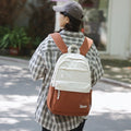 Backpack for college students, high school students, travel, multifunctional backpack, contrast color design, school bag, wholesale, portable and lightweight