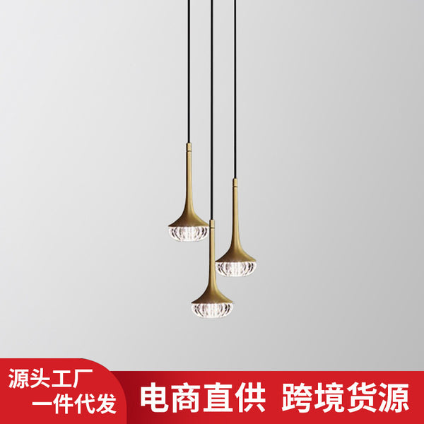 高级感水晶餐桌吊灯北欧酒店服装店咖啡馆餐厅民宿装饰高颜值吊灯