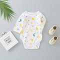 Baby long-sleeve romper: autumn triangle bodysuit, newborn unisex spring/autumn pure cotton crawling suit