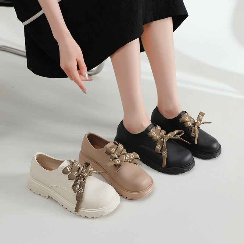Autumnew arrival rain boots thick sole toe cap shoes women's round toe british preppy style waterproof flatsnon-slipoutwear loafers